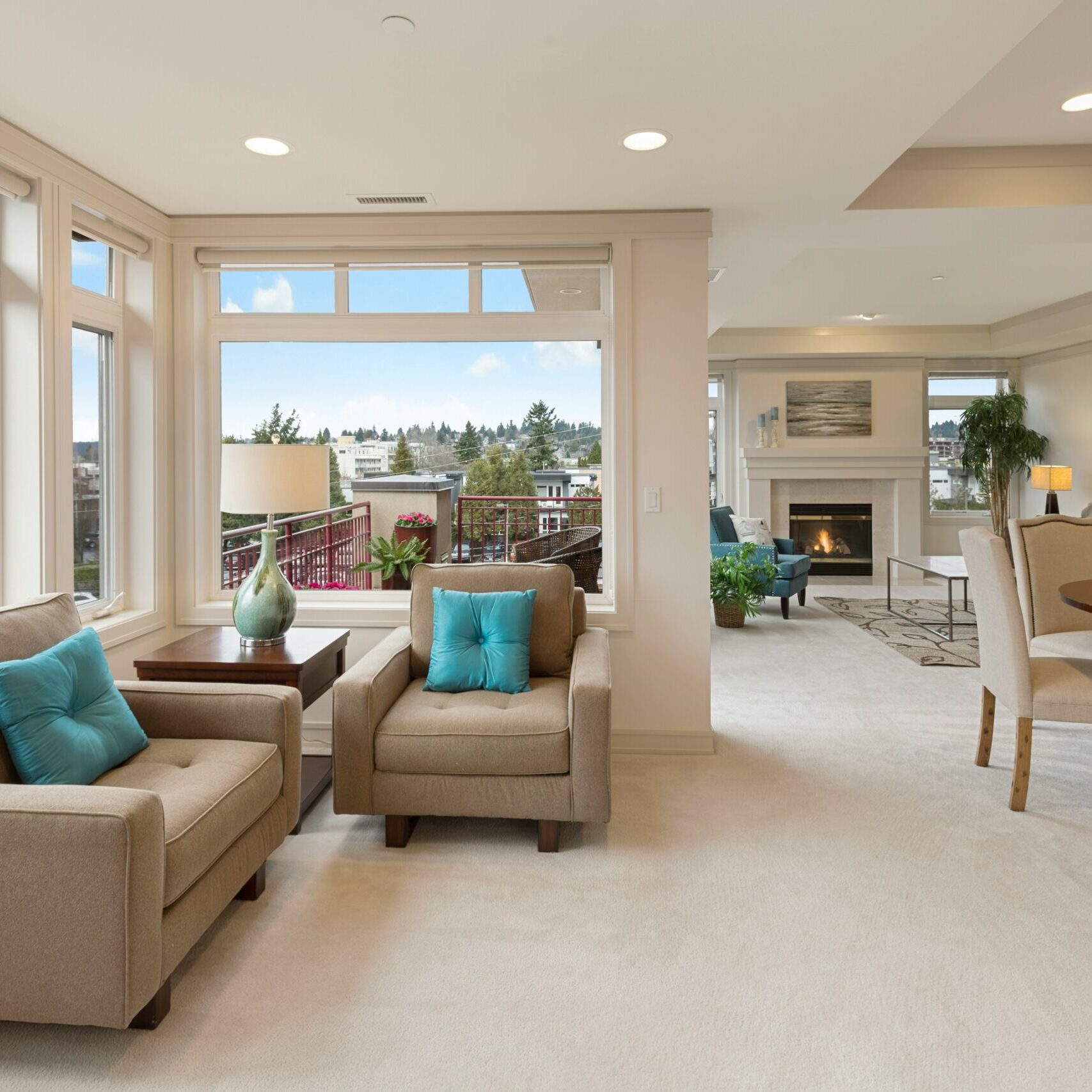 bright living room